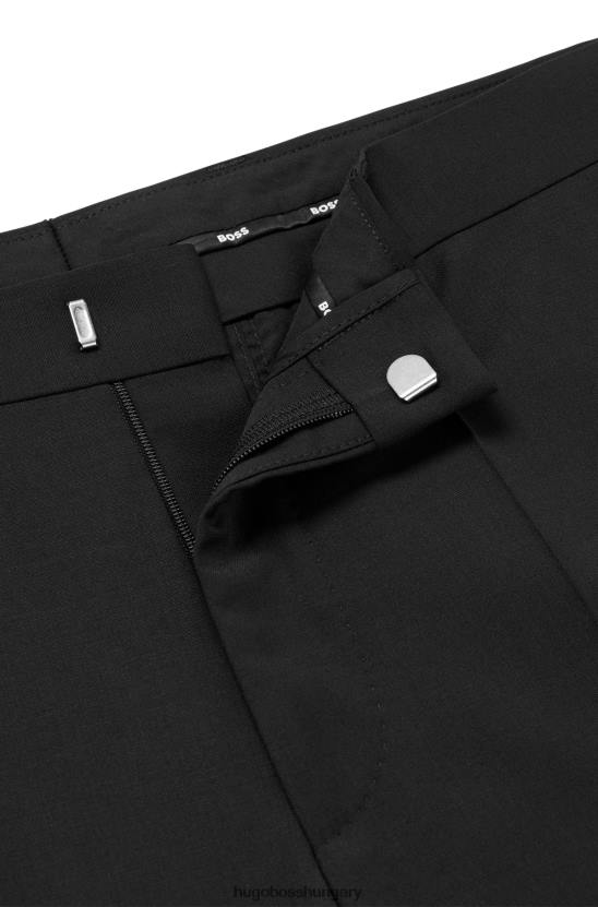 Hugo Boss fekete hugo formális nadrág gyapjúkeverékkel 80P63282 fekete