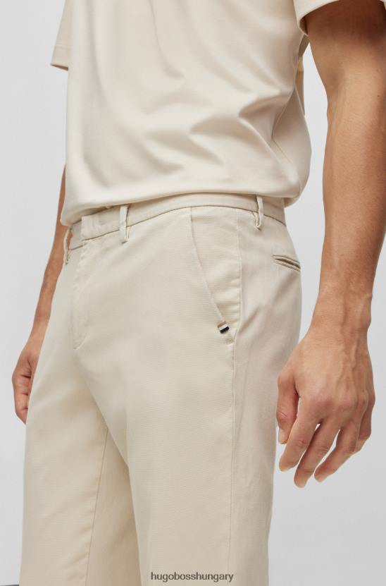 Hugo Boss karcsú szabású chino sztreccs pamut keverékből, fehér hugo 80P63405 fehér
