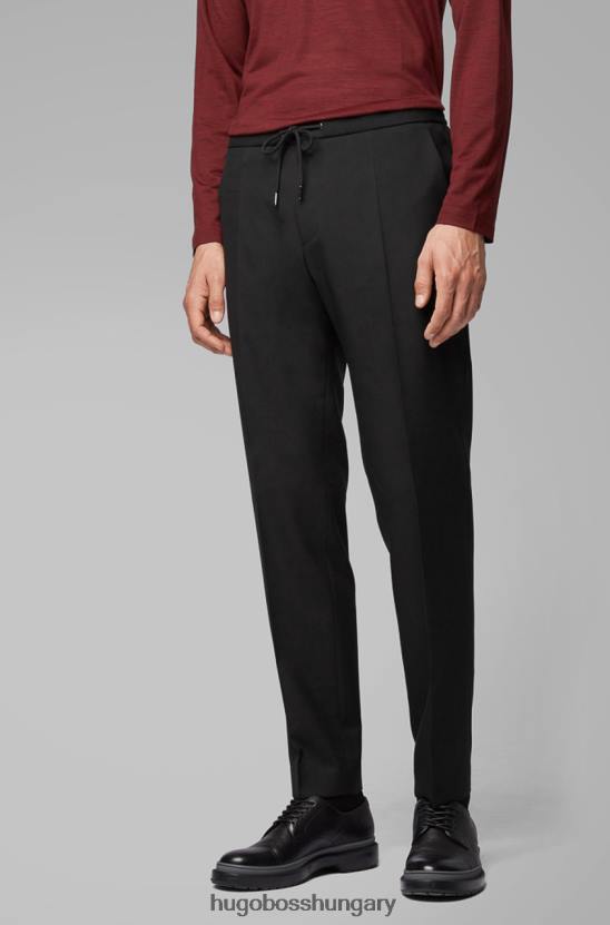 Hugo Boss nadrág bankok4 50418695 fekete 80P6407 fekete