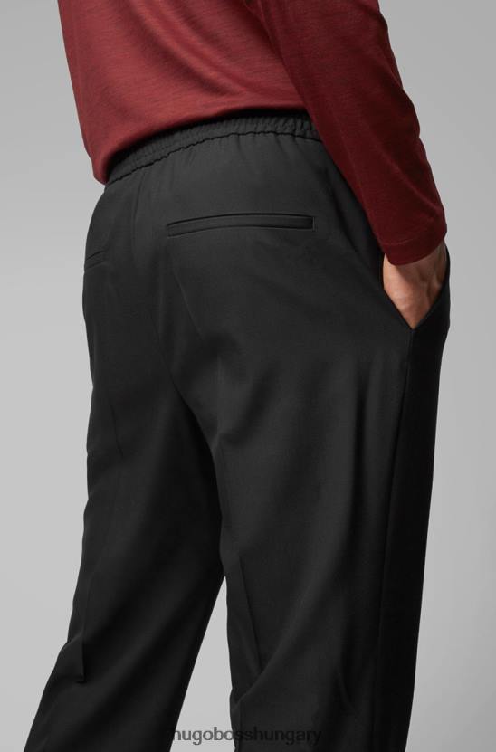 Hugo Boss nadrág bankok4 50418695 fekete 80P6407 fekete