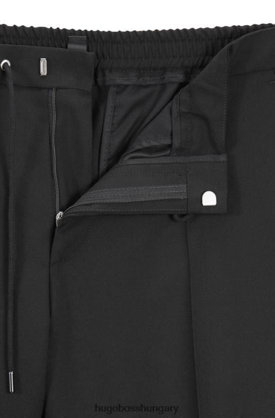 Hugo Boss nadrág bankok4 50418695 fekete 80P6407 fekete