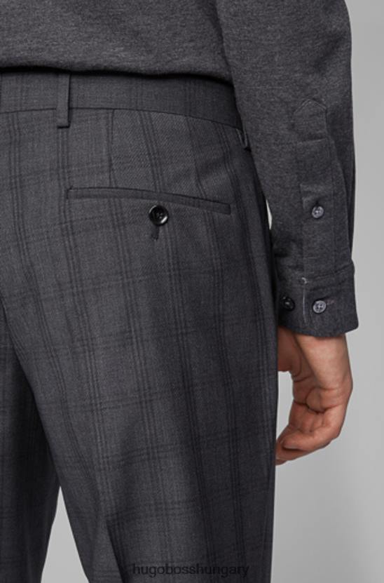 Hugo Boss nadrág genius5 50417627 szén 80P6411 faszén