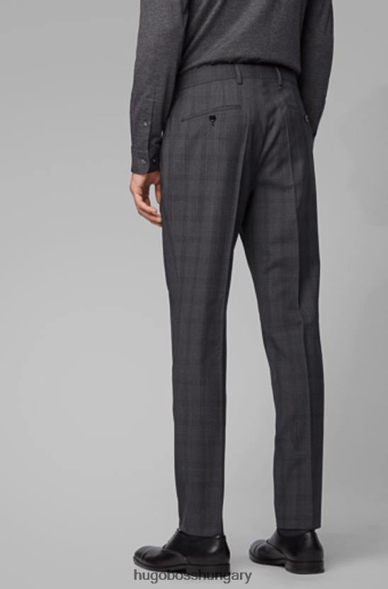 Hugo Boss nadrág genius5 50417627 szén 80P6411 faszén