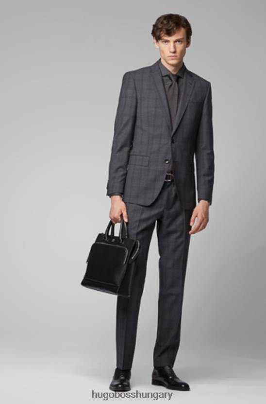 Hugo Boss nadrág genius5 50417627 szén 80P6411 faszén