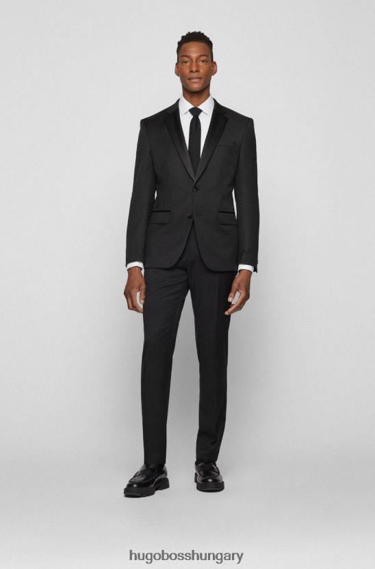 Hugo Boss nadrág h-genius-tux 50469186 fekete 80P6147 fekete/sötétkék