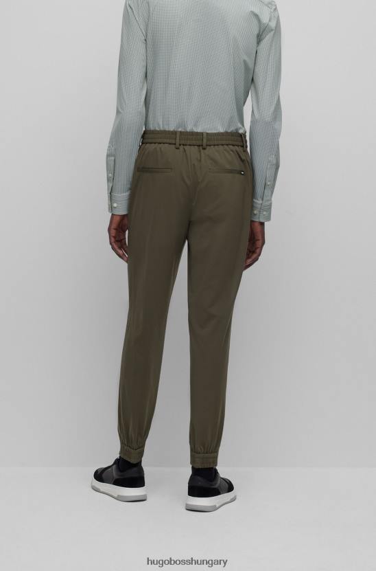 Hugo Boss sötétzöld hugo slim-fit nadrág teljesítmény-sztreccs trikóból 80P63434 sötétzöld