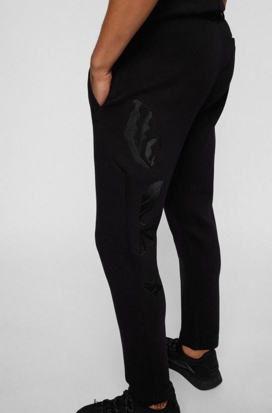 Hugo Boss tréningnadrág halboa aj 50466242 fekete 80P668 fekete-fehér