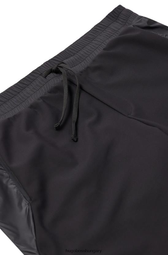 Hugo Boss vékony szabású futólegging beépített rövidnadrággal hugo black 80P64154 fekete