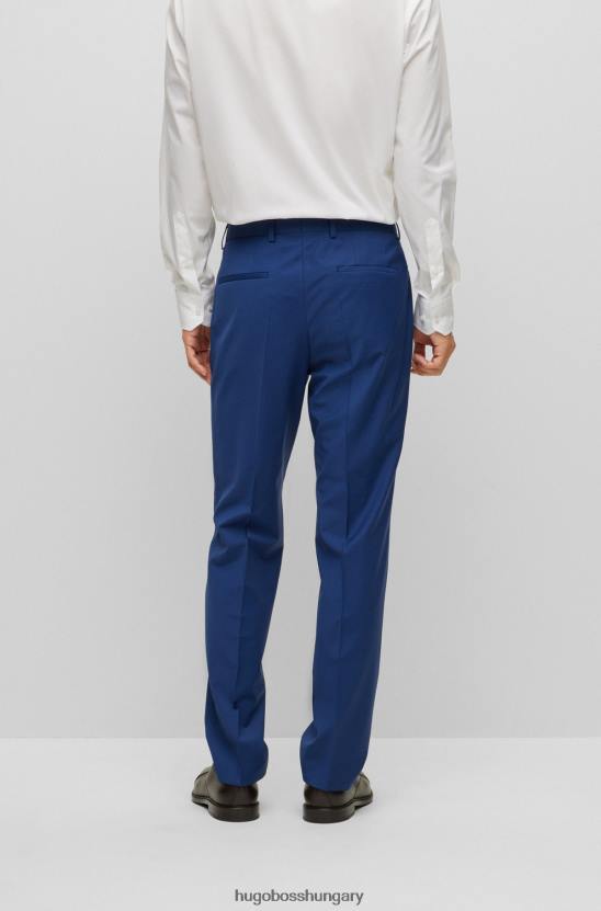 Hugo Boss világoskék formális nadrág gyapjúkeverék hugo anyagból 80P63280 világoskék
