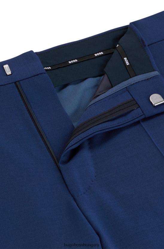 Hugo Boss világoskék formális nadrág gyapjúkeverék hugo anyagból 80P63280 világoskék