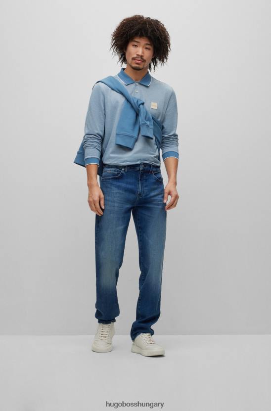 Hugo Boss hugo világoskék pamut-piquã© pólóing logóval 80P63140 világoskék