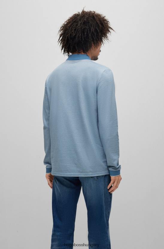 Hugo Boss hugo világoskék pamut-piquã© pólóing logóval 80P63140 világoskék