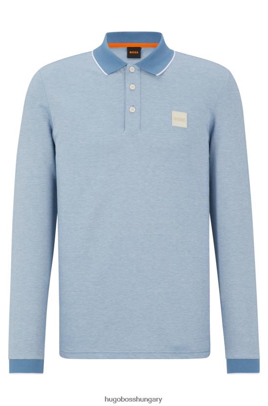 Hugo Boss hugo világoskék pamut-piquã© pólóing logóval 80P63140 világoskék