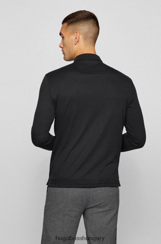 Hugo Boss l/s polo pirol 50451604 fekete 80P6193 fekete / sötétkék