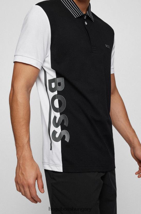 Hugo Boss polo paddy10 50466429 fehér 80P693 fehér/fekete/piros/szürke