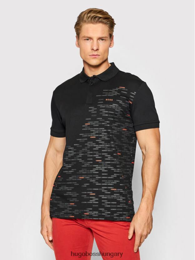 Hugo Boss polo paddy4 50464559 fekete 80P635 fekete/lila