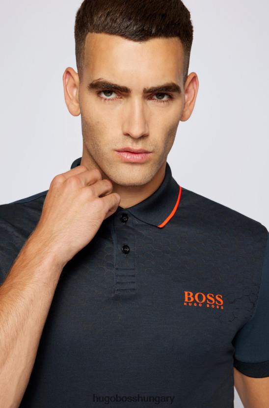 Hugo Boss polo pauletech 50456116 fekete 80P6206 fekete