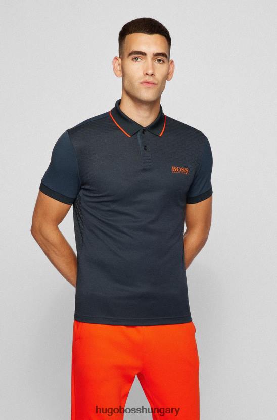 Hugo Boss polo pauletech 50456116 fekete 80P6206 fekete