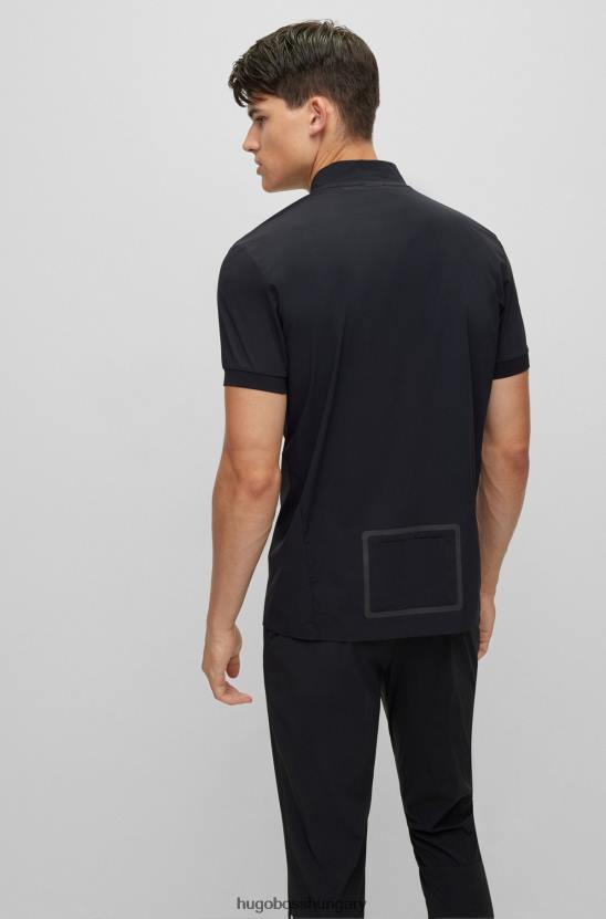 Hugo Boss vékony szabású póló, kényelmesen sztreccs anyagból, fekete hugo 80P63298 fekete