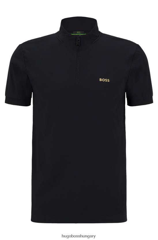 Hugo Boss vékony szabású póló, kényelmesen sztreccs anyagból, fekete hugo 80P63298 fekete