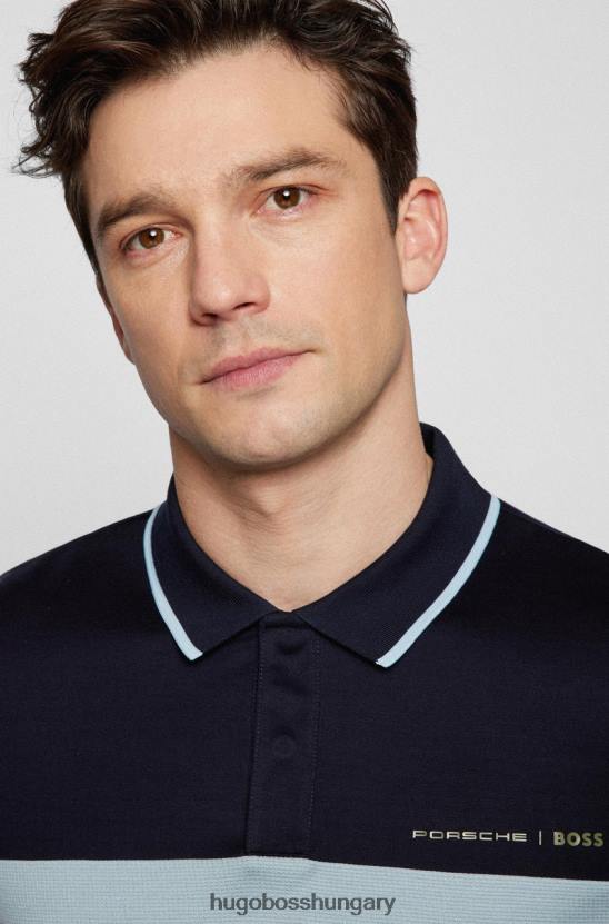 Hugo Boss x porsche polo phillipson 50466070 türkiz 80P657 türkiz