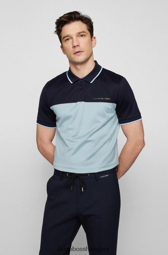 Hugo Boss x porsche polo phillipson 50466070 türkiz 80P657 türkiz