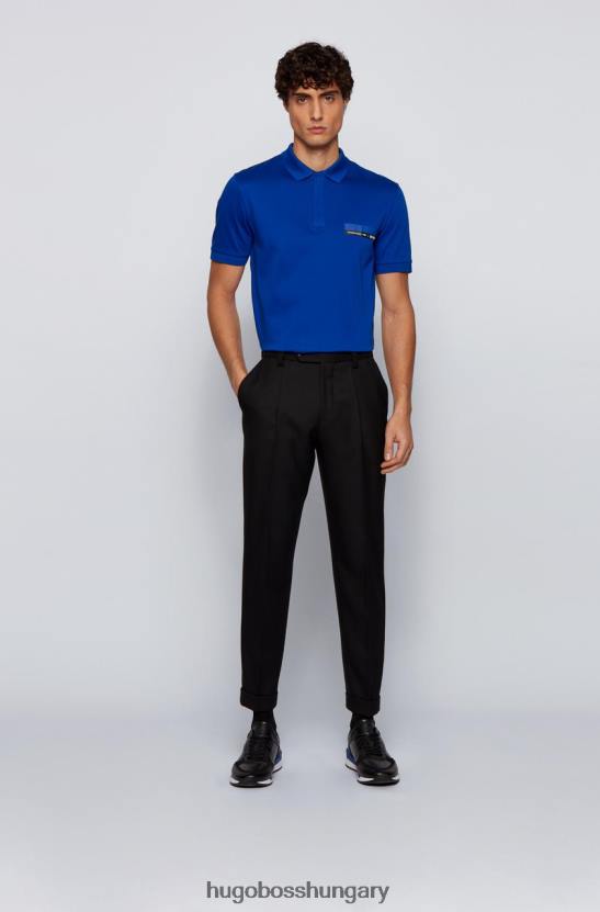 Hugo Boss x porsche s/s polo polston 50449394 kék 80P6895 kék fekete