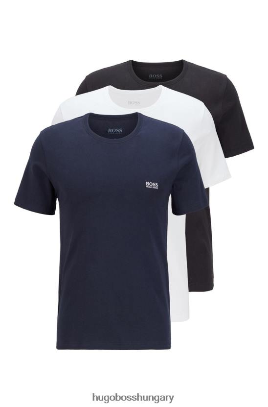 Hugo Boss 3pk póló 50325887 fekete 80P6184 fekete/fehér/tengerészet