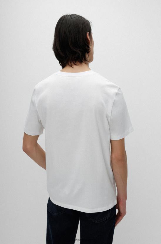 Hugo Boss hugo fehér biopamut póló új logóval 80P64419 fehér