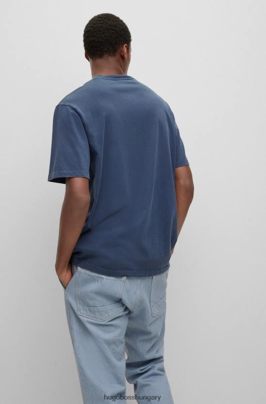Hugo Boss hugo | replay biopamut póló kapszula logóval 80P63051 sötétkék