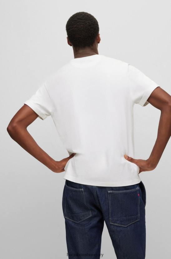 Hugo Boss hugo | replay biopamut póló kapszula logóval 80P63559 fehér
