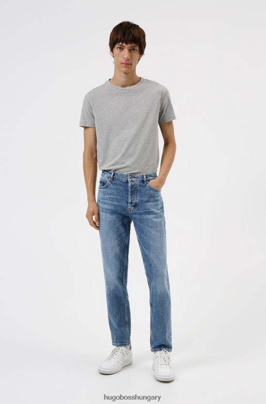 Hugo Boss hugo világosszürke kétcsomagos bő nyakú póló sztreccs pamut mezben 80P62226 világos szürke