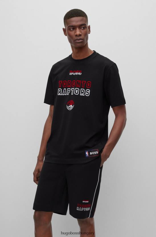 Hugo Boss & új nba sztreccs pamut póló 80P61784 nba raptors