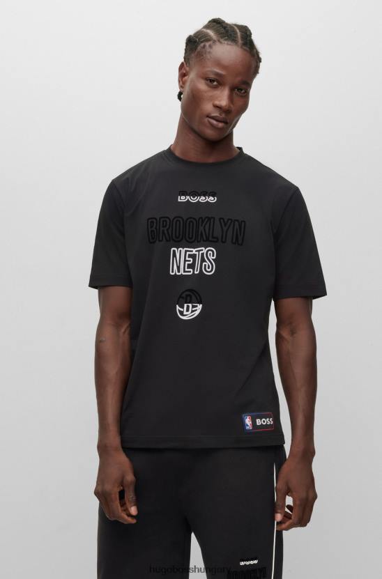 Hugo Boss & nba új sztreccs pamut póló 80P61785 nba nets
