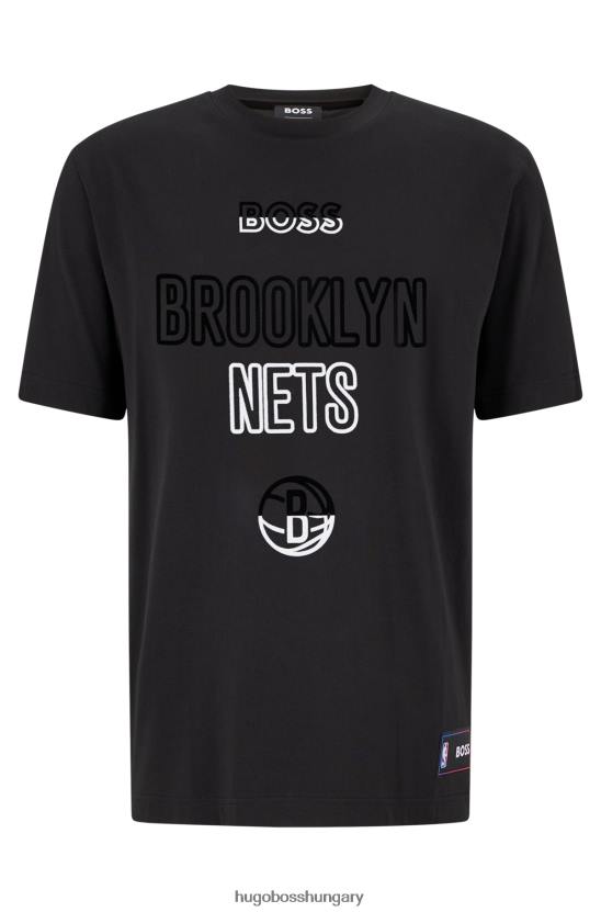 Hugo Boss & nba új sztreccs pamut póló 80P61785 nba nets