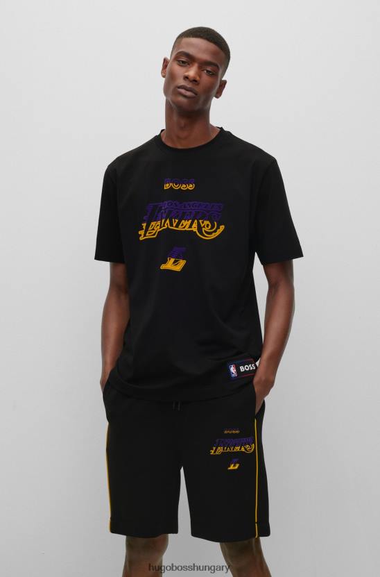Hugo Boss & nba sztreccs pamut póló 80P61788 nba lakers