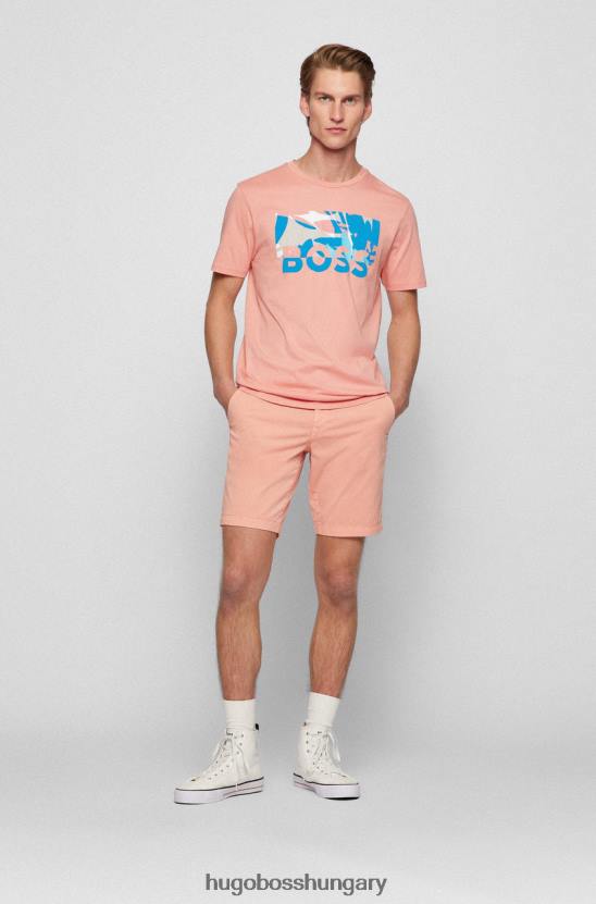 Hugo Boss póló gondolkodás 50469663 sötétkék 80P621 sötétkék/világosvörös