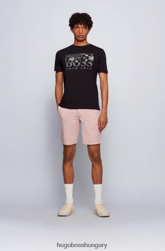 Hugo Boss póló tealy 50453672 fekete 80P6280 fekete