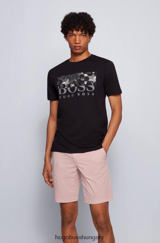 Hugo Boss póló tealy 50453672 fekete 80P6280 fekete
