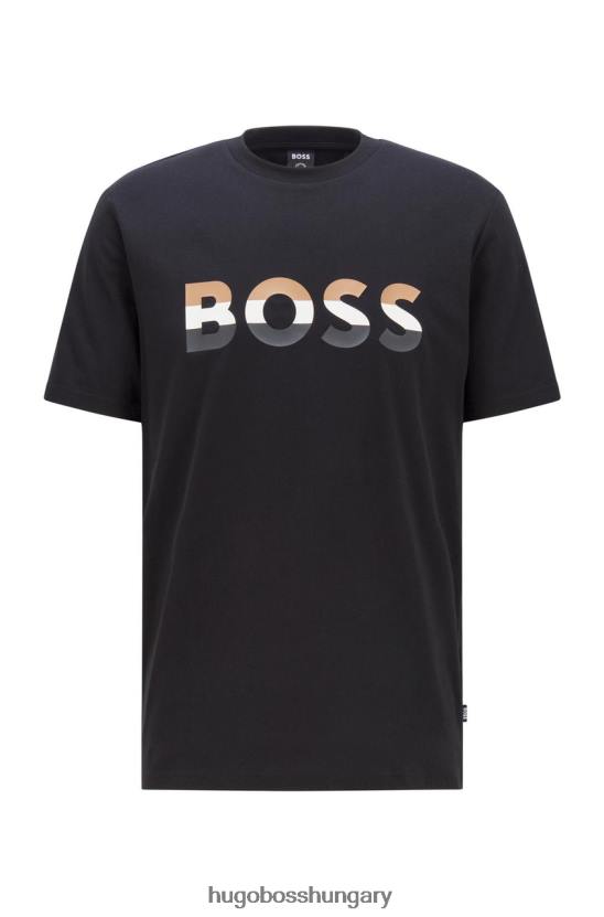 Hugo Boss póló tiburt 50467075 fekete 80P673 fekete-fehér