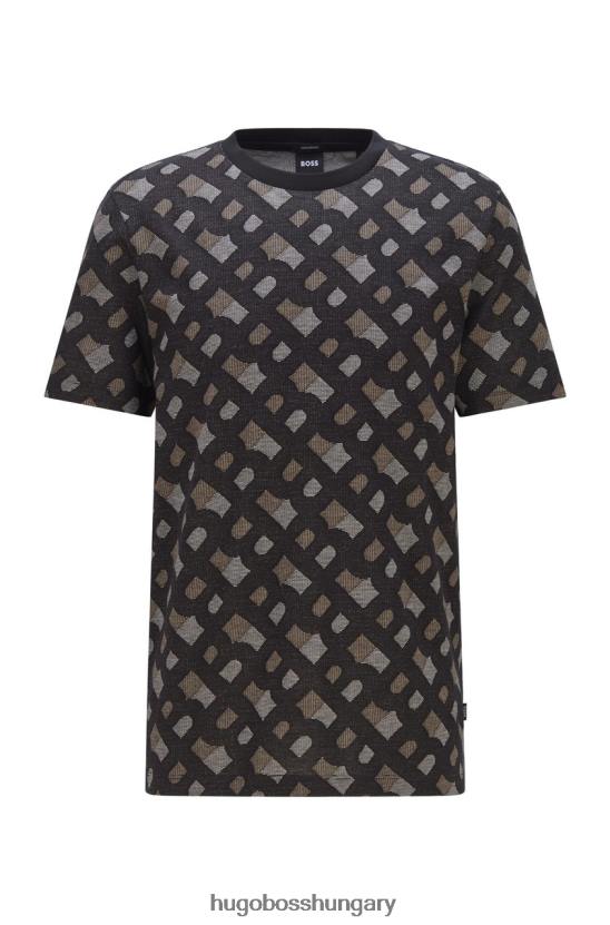 Hugo Boss póló tiburt 50469466 fekete 80P671 fekete