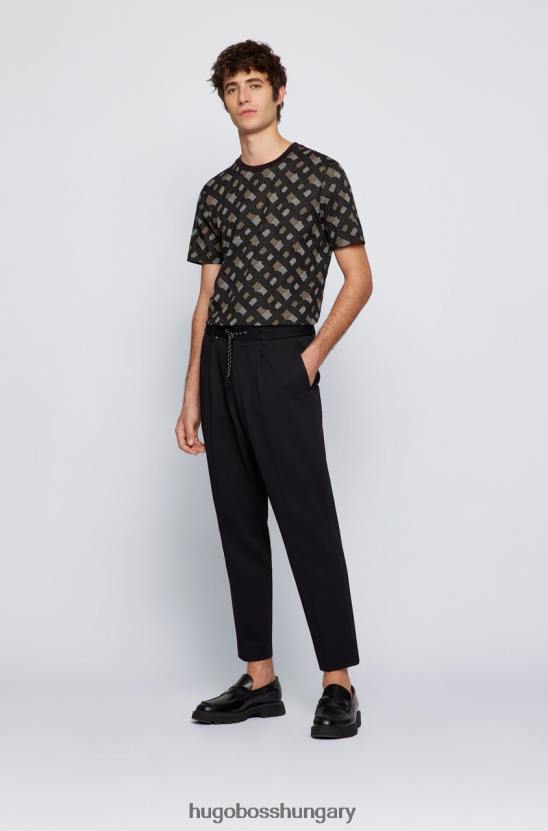 Hugo Boss póló tiburt 50469466 fekete 80P671 fekete