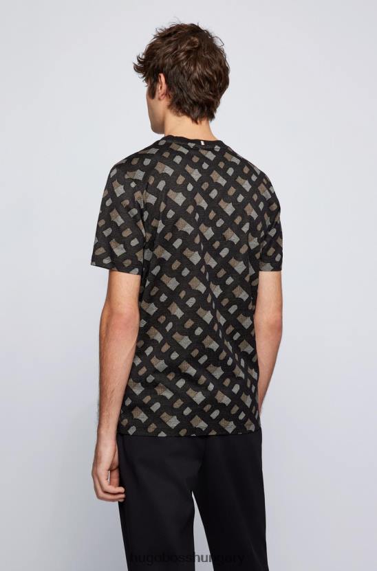 Hugo Boss póló tiburt 50469466 fekete 80P671 fekete