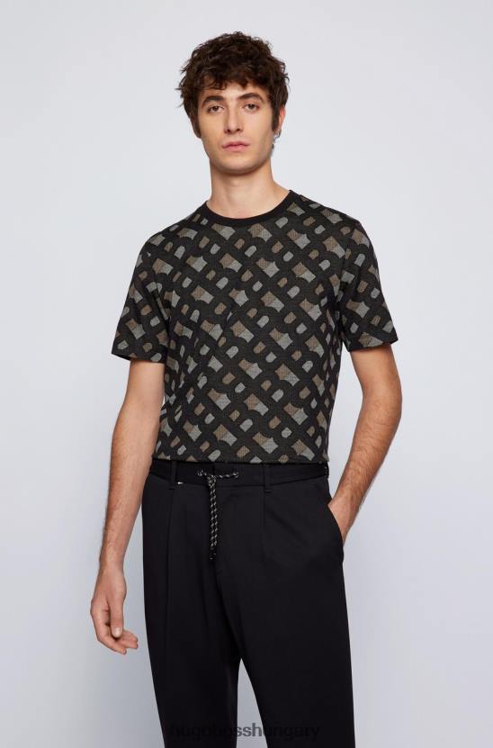 Hugo Boss póló tiburt 50469466 fekete 80P671 fekete