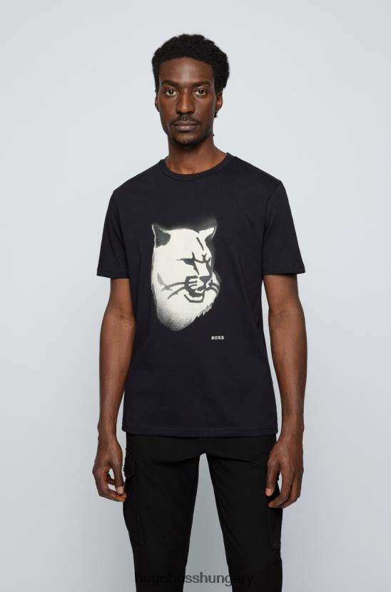 Hugo Boss póló tyro 50465385 fekete 80P626 fekete