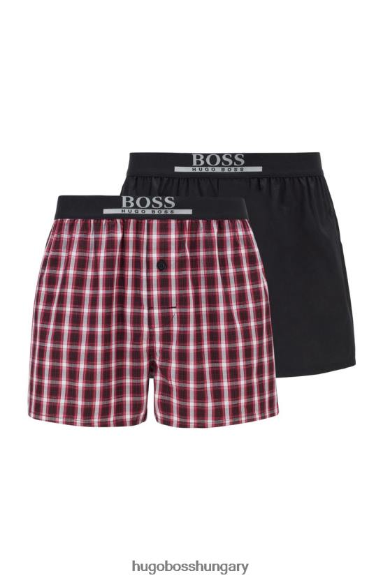 Hugo Boss 2 csomagos boxer 50443212 piros 80P6276 piros