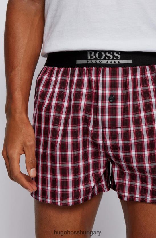 Hugo Boss 2 csomagos boxer 50443212 piros 80P6276 piros