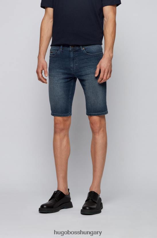Hugo Boss demin shorts deleware 50449500 navy 80P6309 haditengerészet