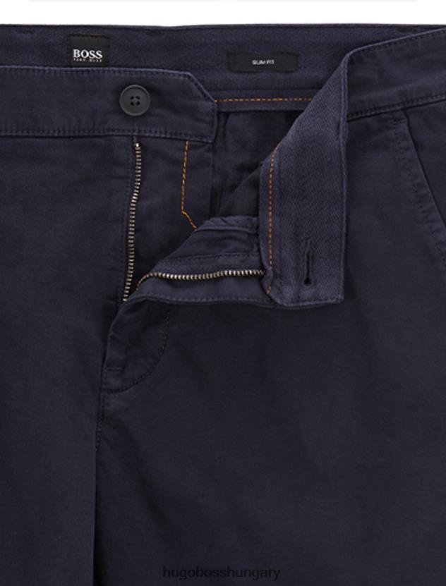 Hugo Boss rövidnadrág schino-slim 50403772 navy 80P6421 sötétkék/kő/pasztellzöld