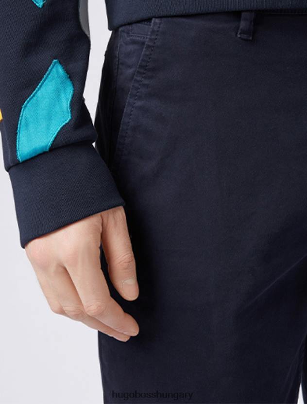 Hugo Boss rövidnadrág schino-slim 50403772 navy 80P6421 sötétkék/kő/pasztellzöld